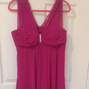 Nearly new R & M Richards formal gown with rhinestone detail